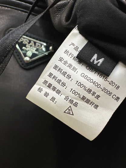 Pra NEW lambskin leather skirt