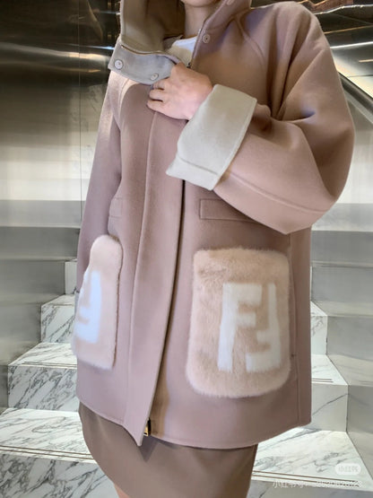 Fend NEW hooded coat
