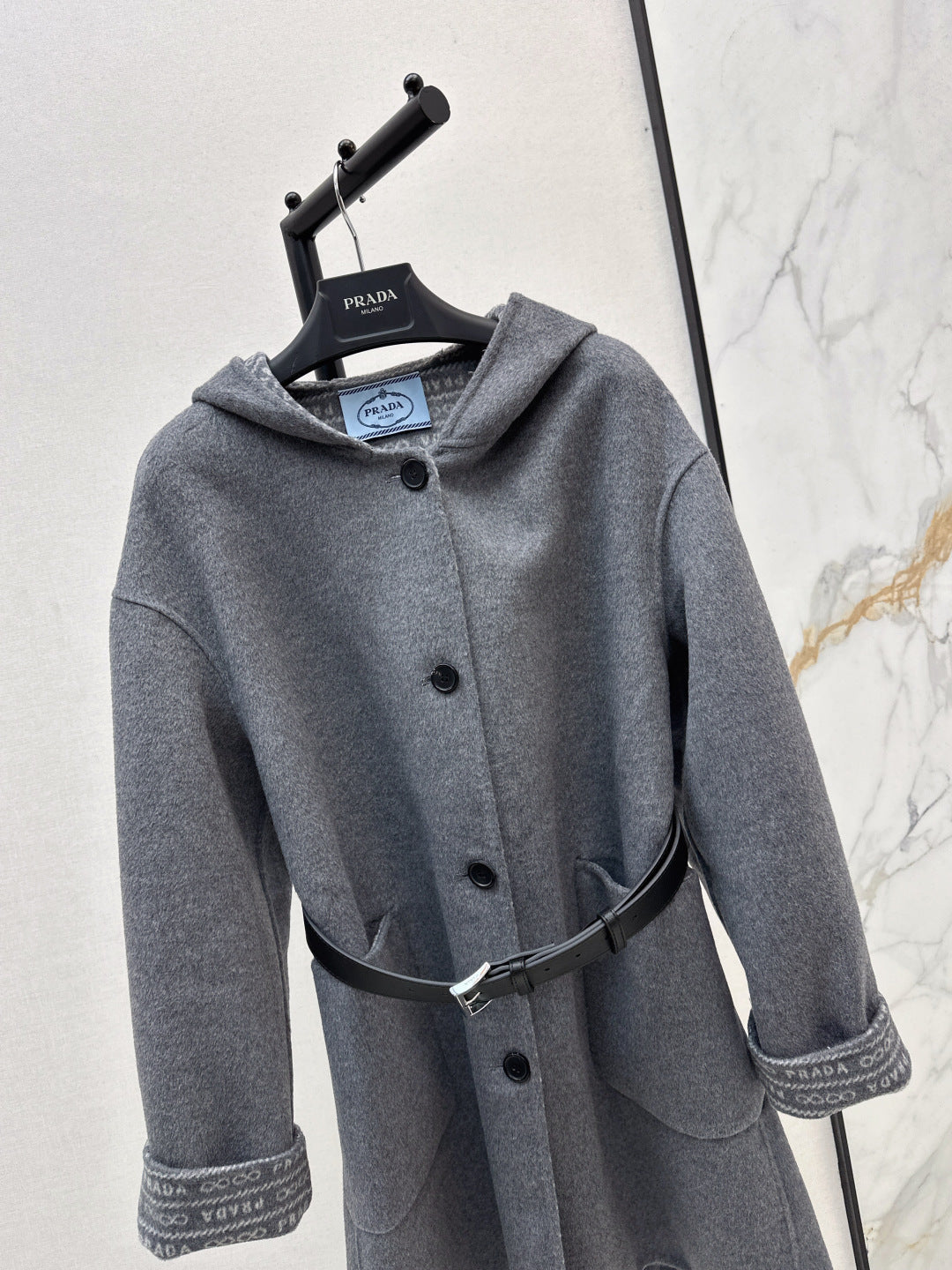 Pra NEW Hooded wool coat