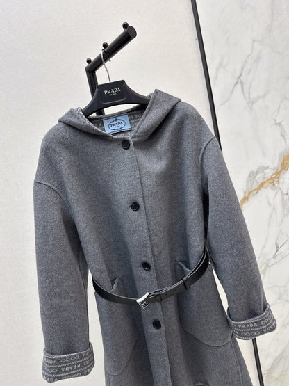 Pra NEW Hooded wool coat