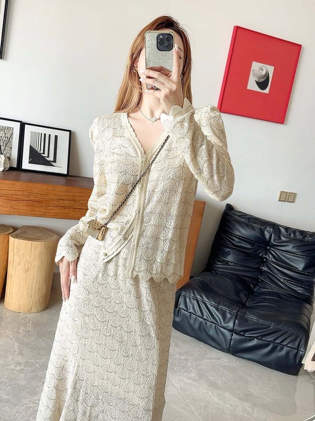 Chan NEW knitted suit