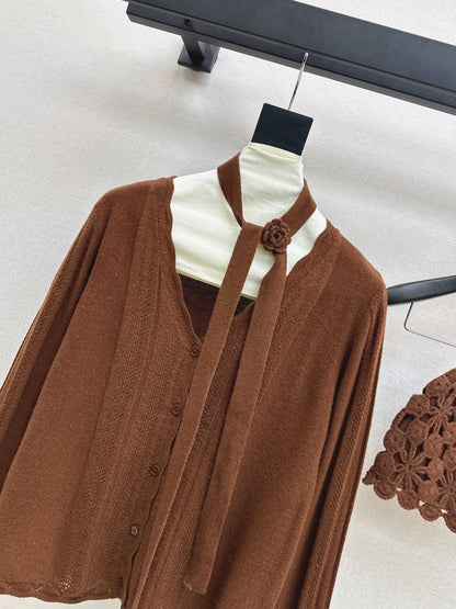 Chan NEW Cardigan + knitted hat