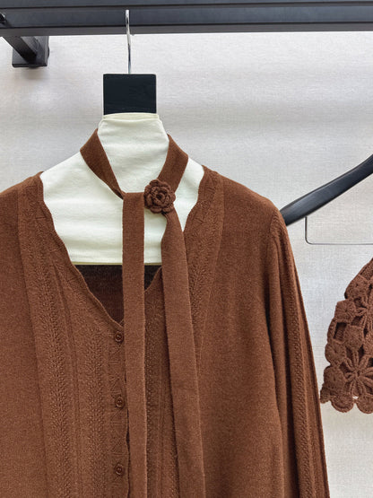 Chan NEW Cardigan + knitted hat