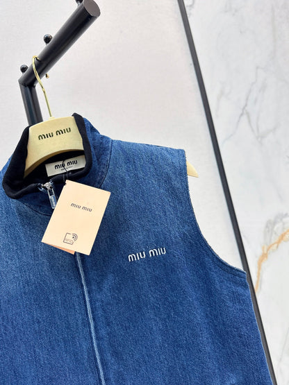 Miu NEW Denim vest jacket