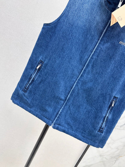 Miu NEW Denim vest jacket