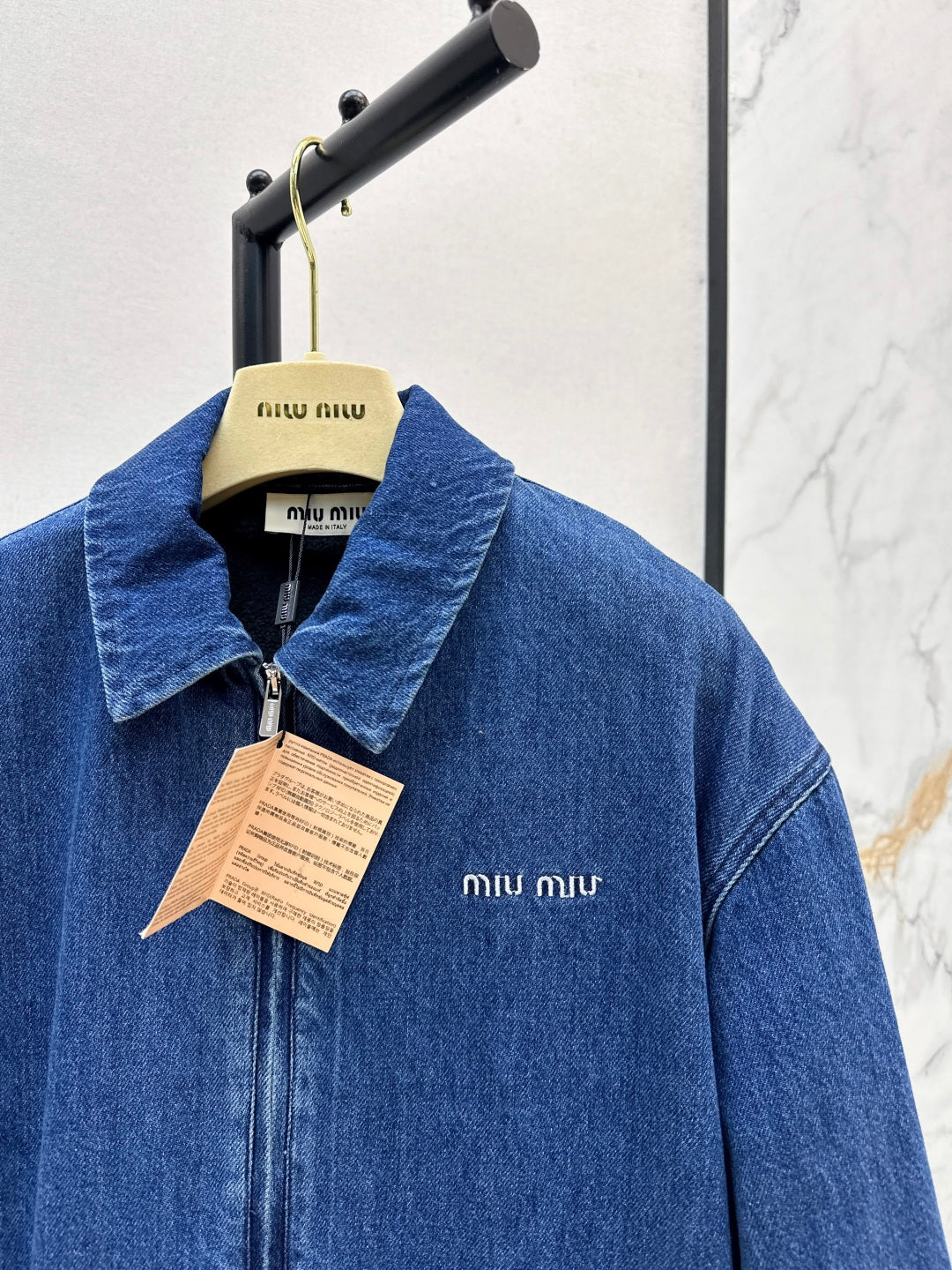 Miu NEW lapel denim jacket