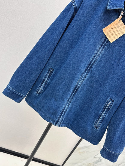 Miu NEW lapel denim jacket