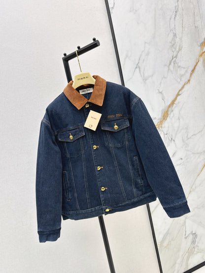 Miu NEW Denim cotton jacket