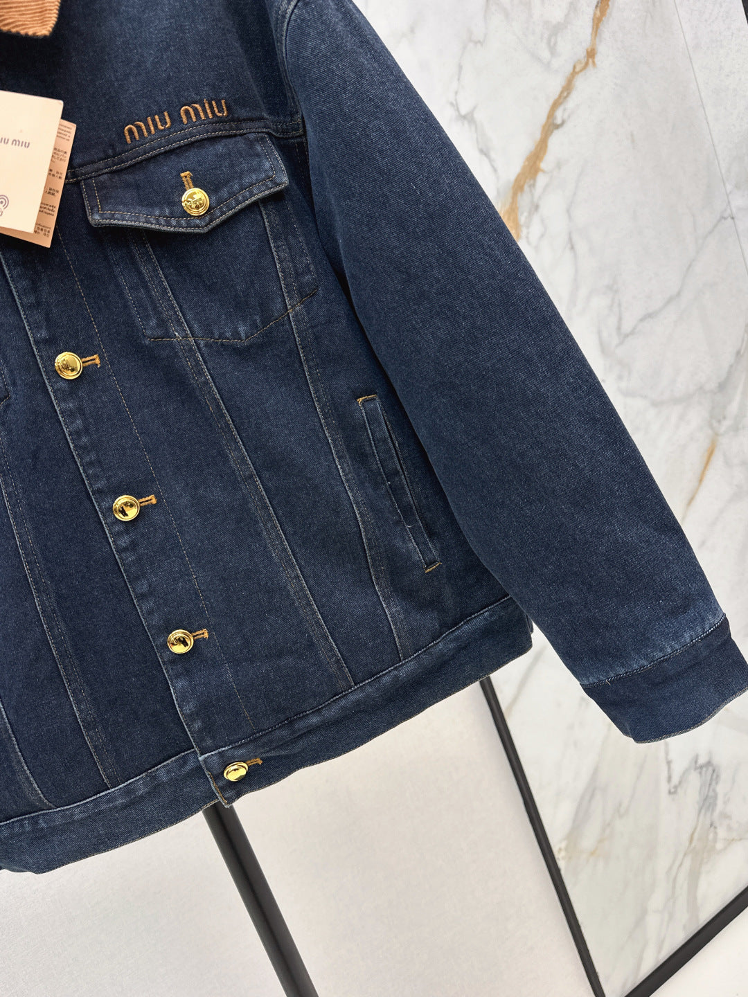 Miu NEW Denim cotton jacket