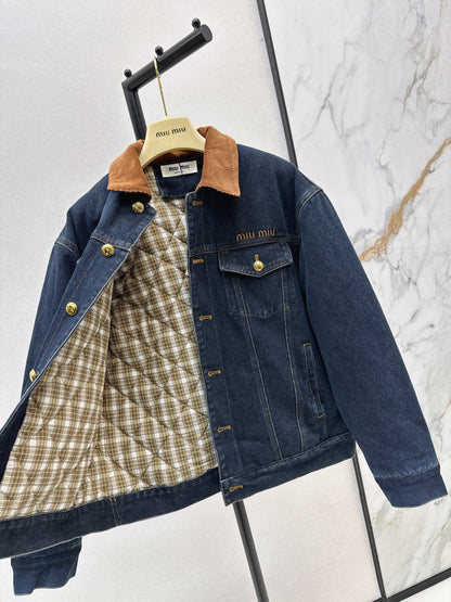Miu NEW Denim cotton jacket