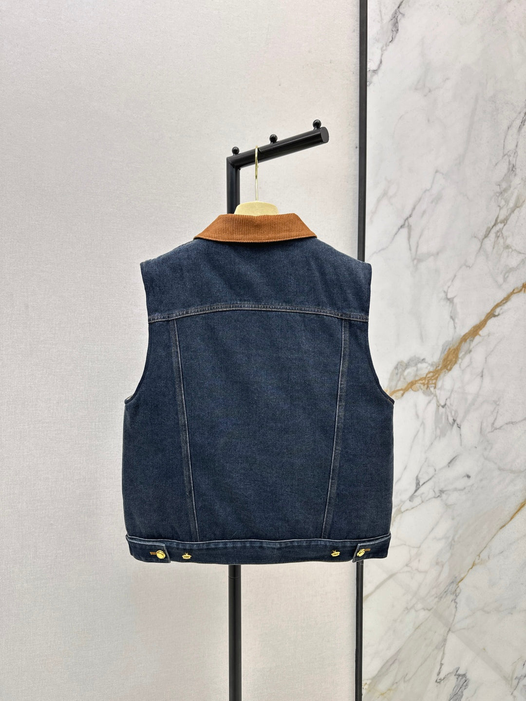 Miu NEW Denim cotton vest jacket