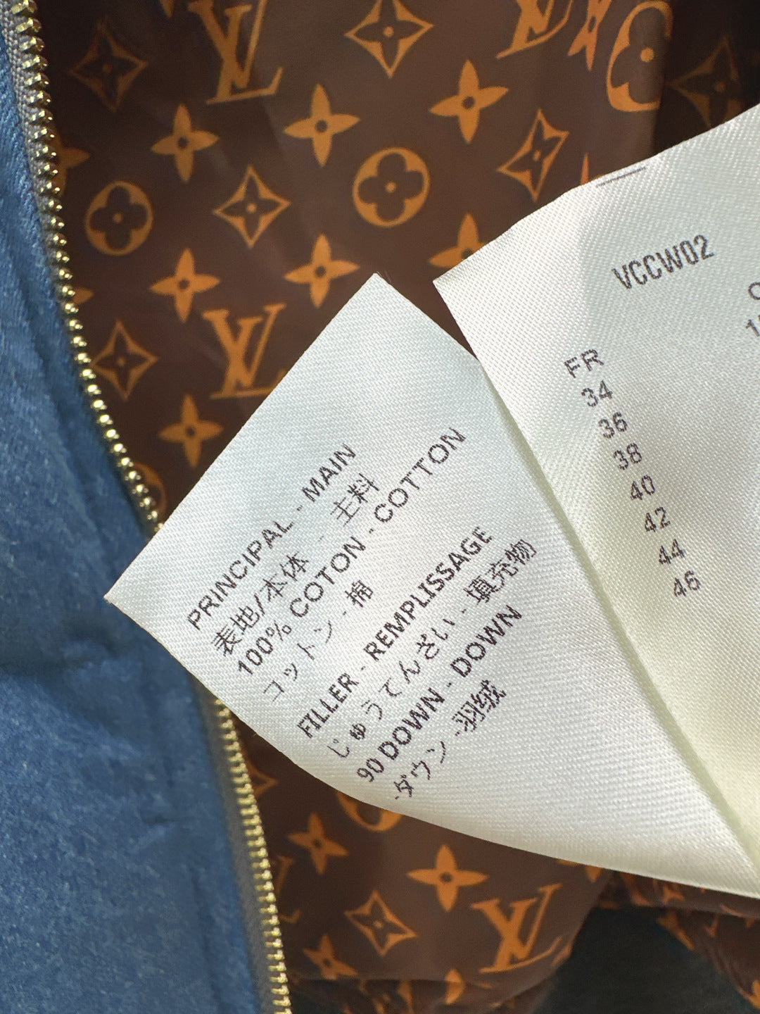 Louis NEW denim down jacket