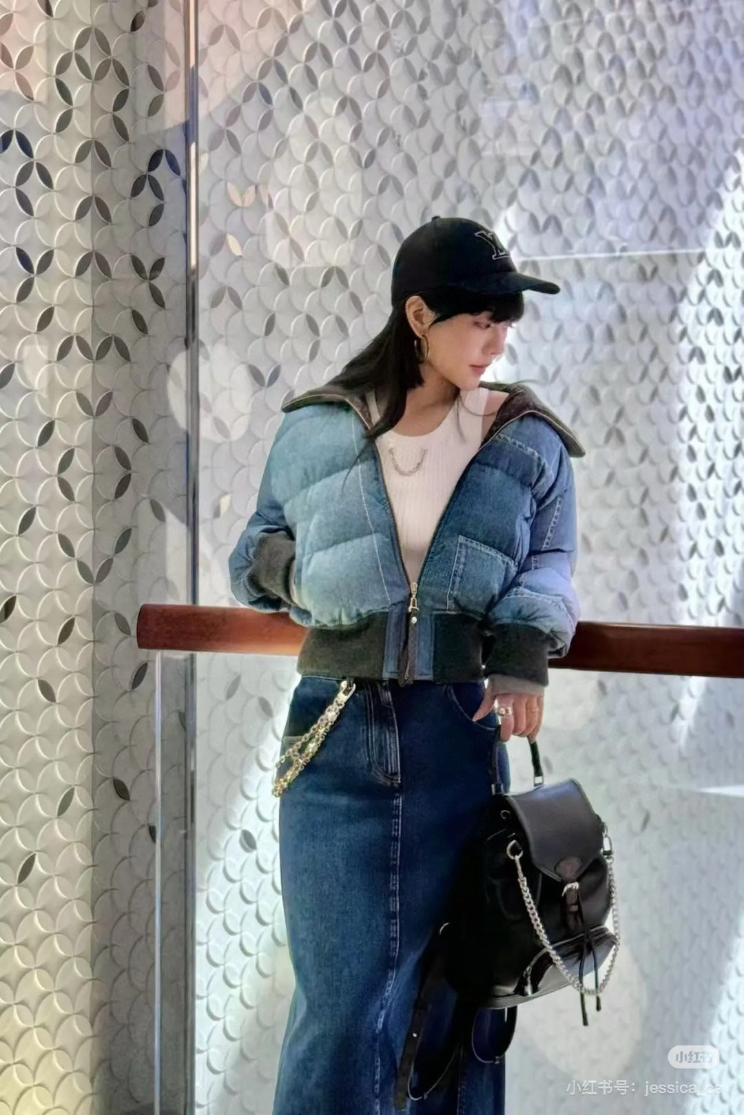 Louis NEW denim down jacket