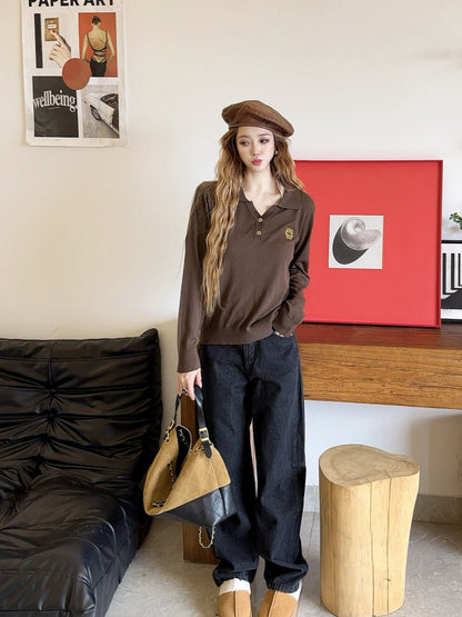 Loe NEW Embroidered wool sweater