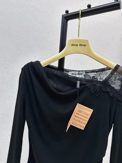 Miu NEW Lace base shirt