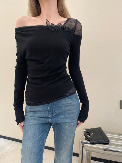 Miu NEW Lace base shirt