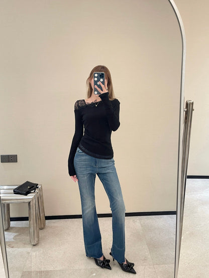 Miu NEW Lace base shirt