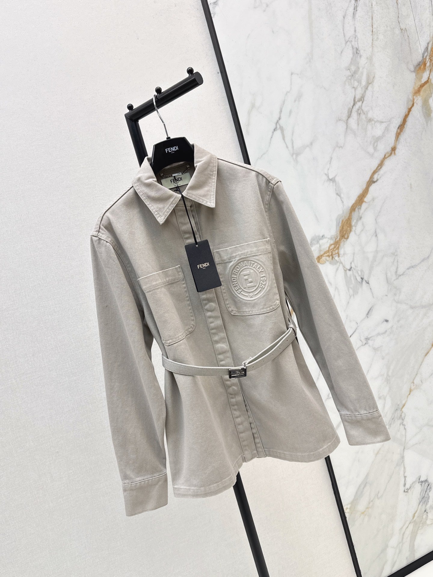 Fend NEW Long denim jacket