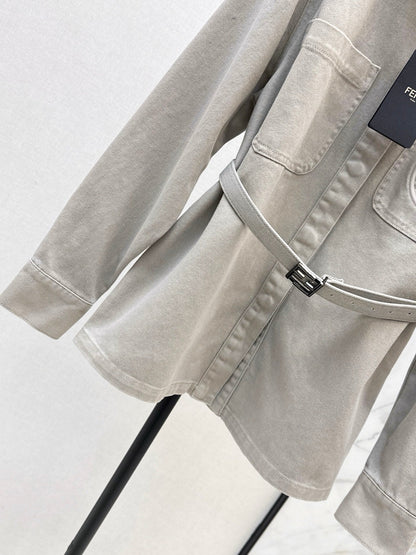 Fend NEW Long denim jacket