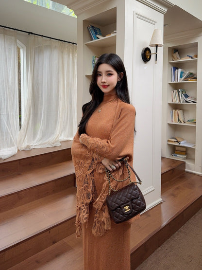 ES NEW  Lace knit suit