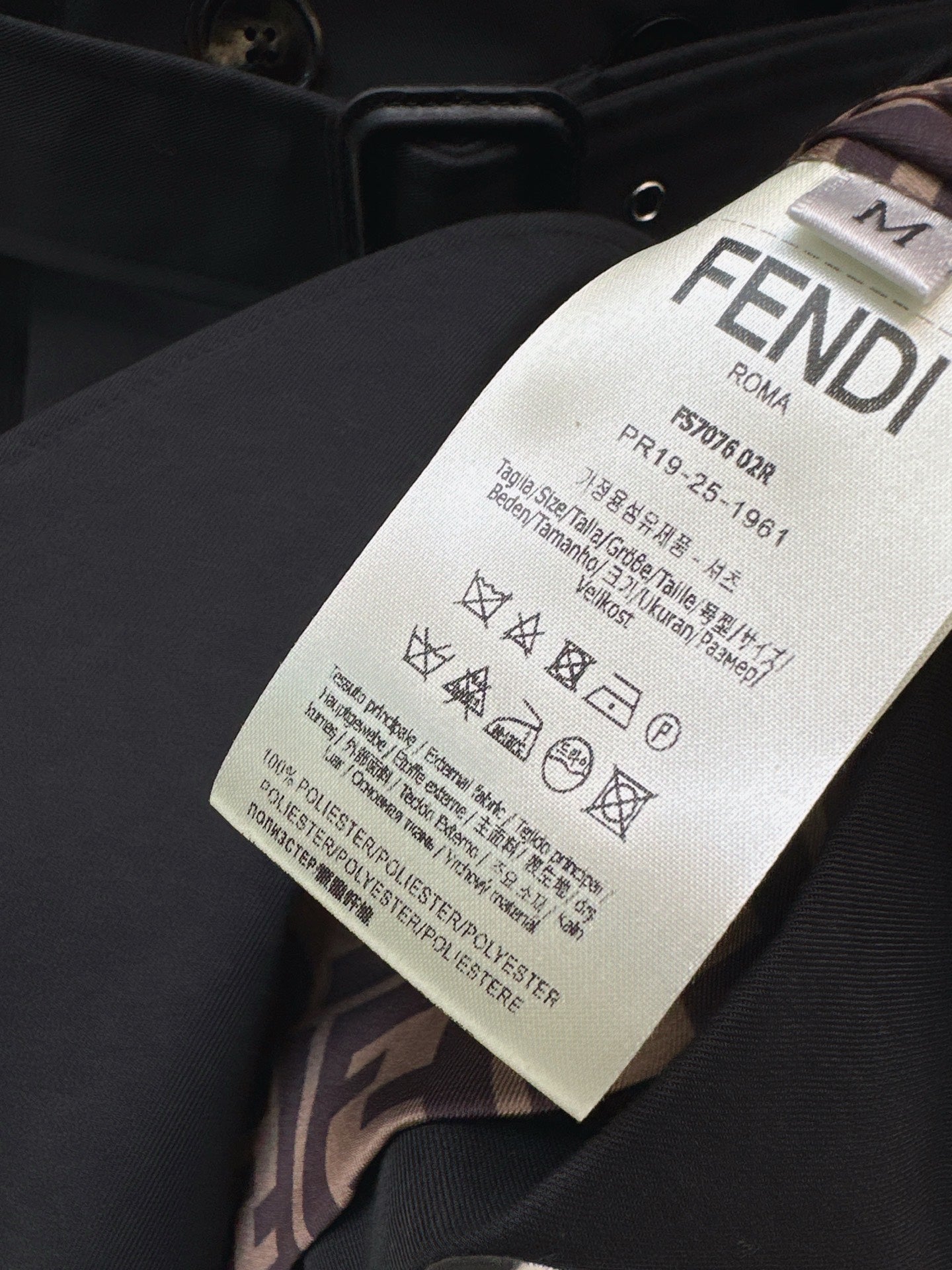 Fend NEW  belted jacket