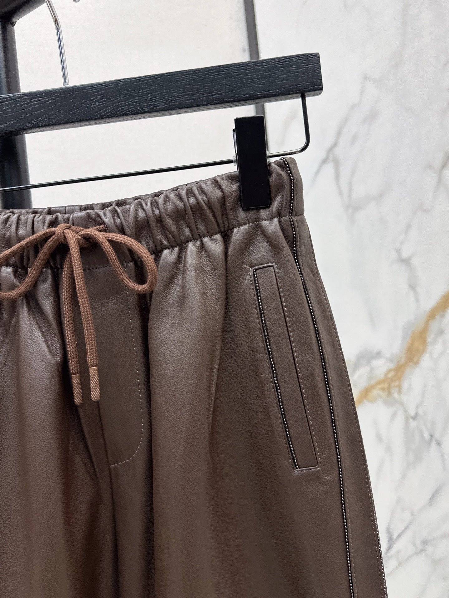 Brun NEW  leather pants