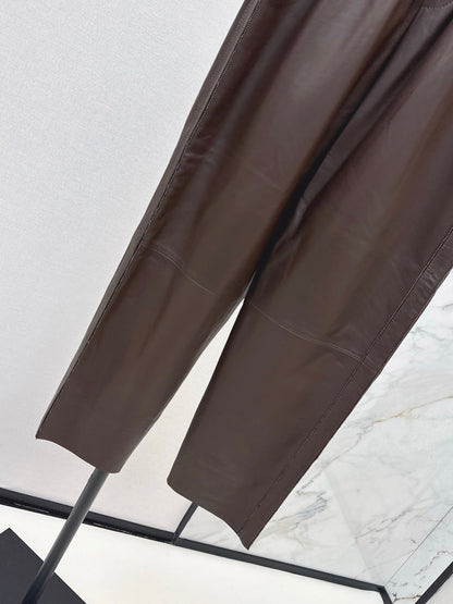 Brun NEW  leather pants