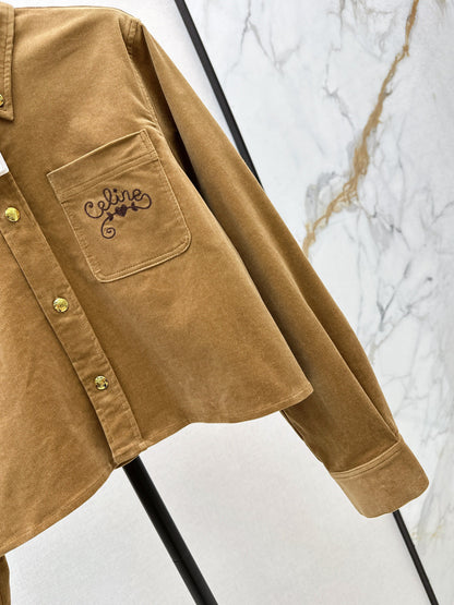 Ce1ni  NEW  corduroy shirt