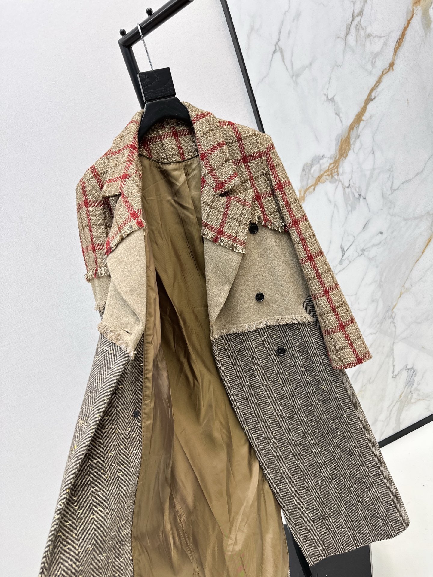 25Ss NEW color-block coat