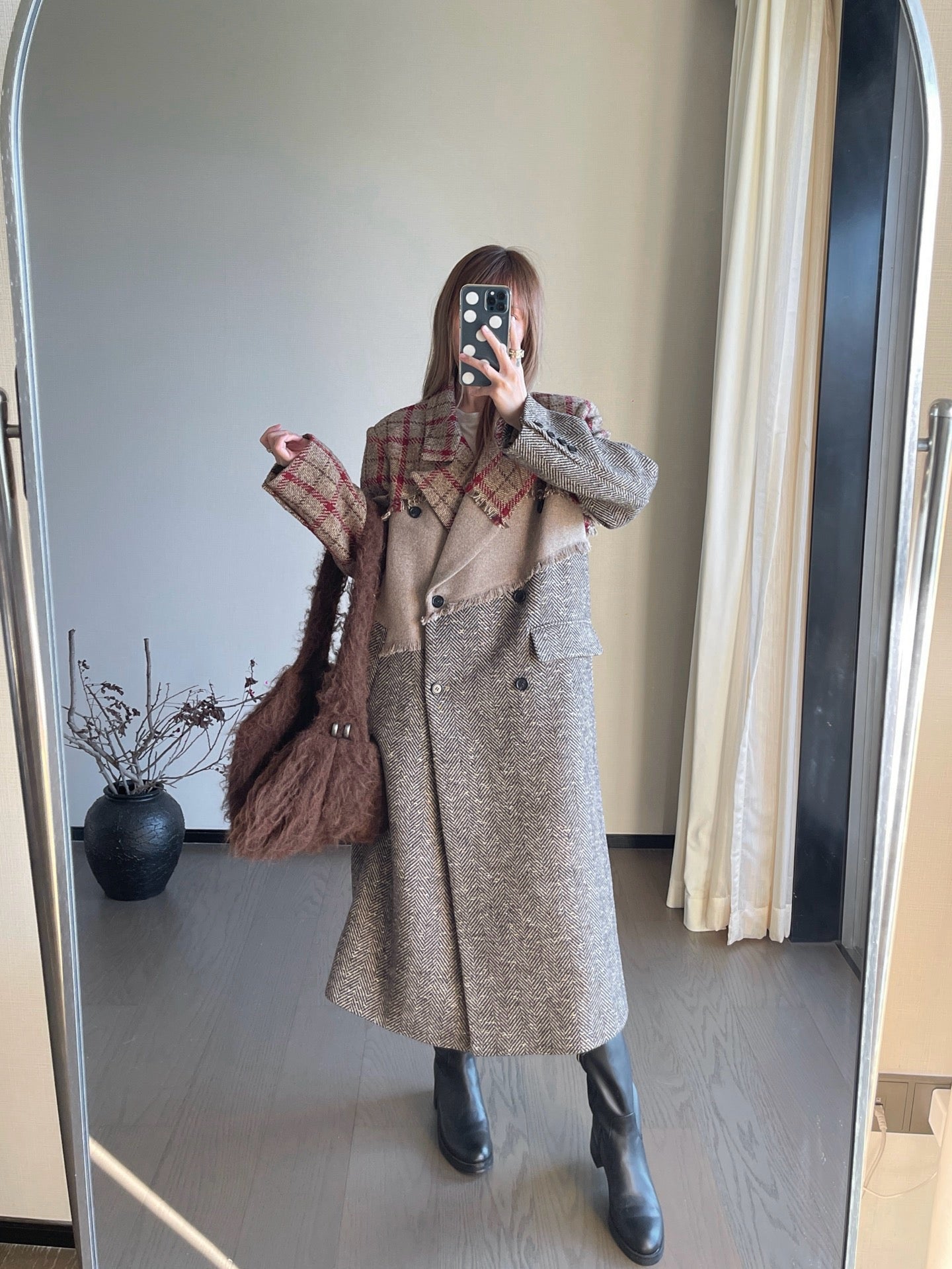 25Ss NEW color-block coat