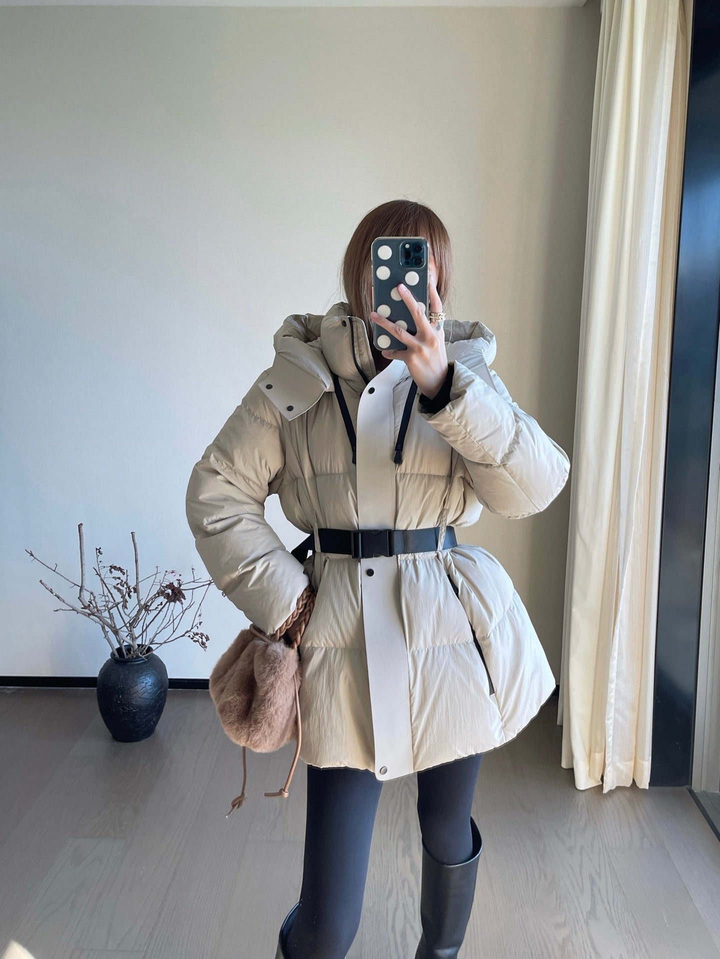 Bur NEW hooded down jacket