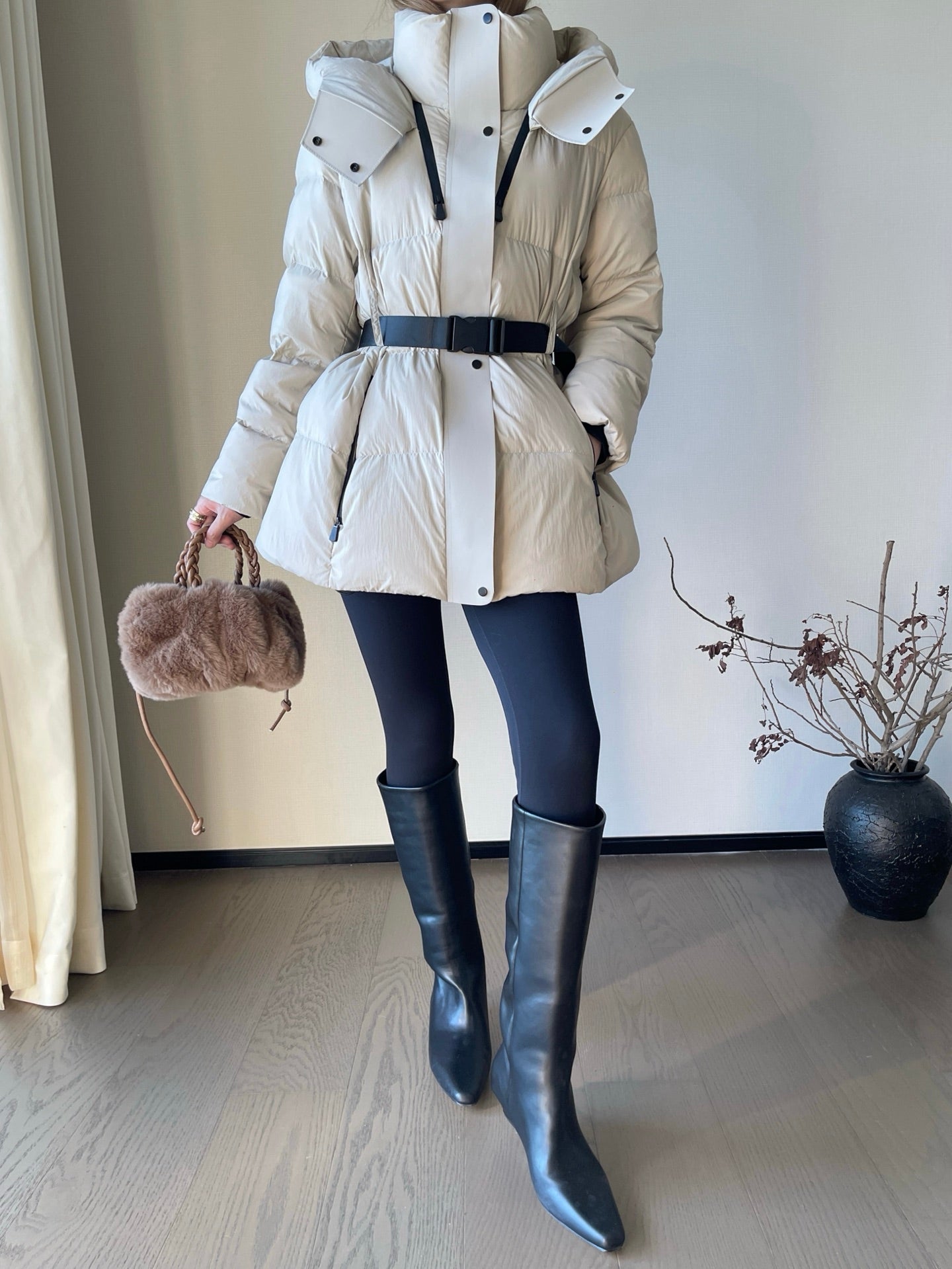 Bur NEW hooded down jacket