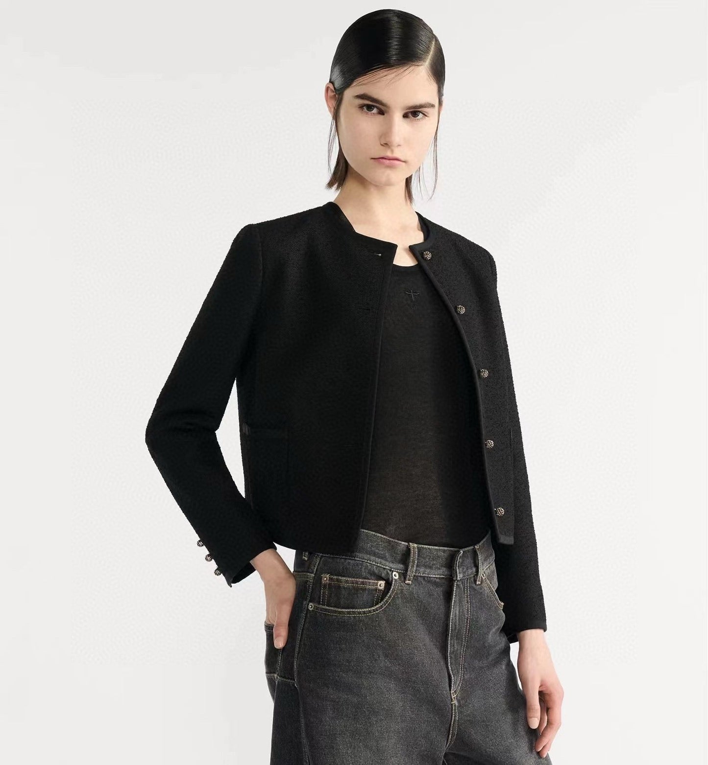 CD NEW crew neck jacket