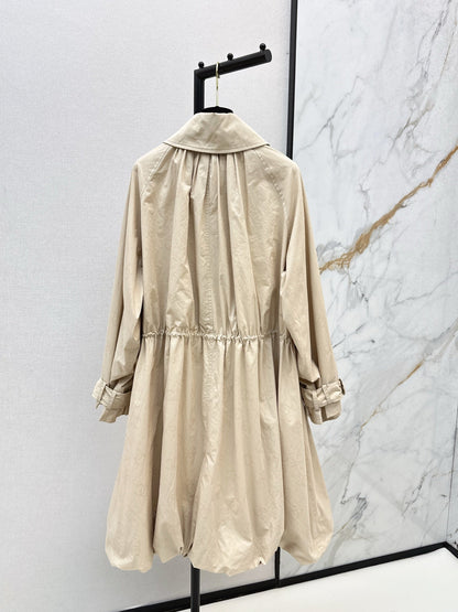 Chan NEW jacquard trench coat