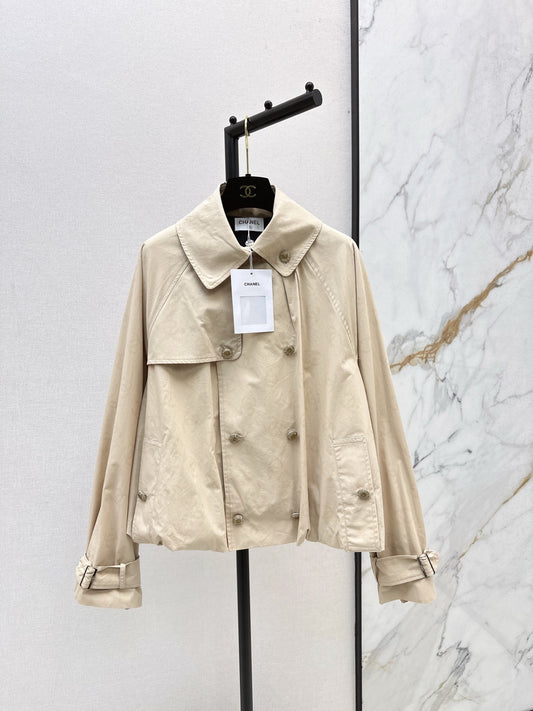 Chan NEW jacquard trench coat