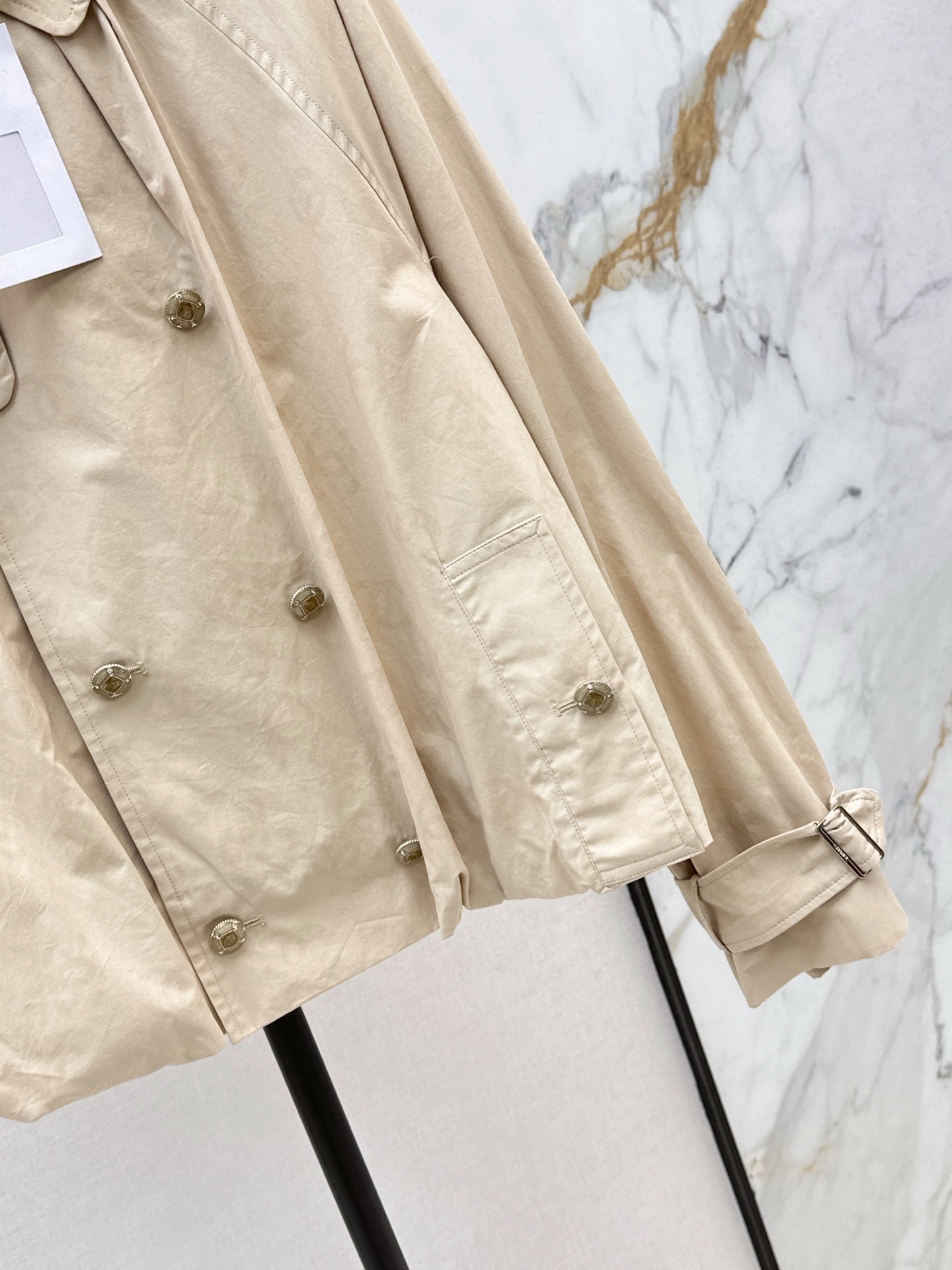 Chan NEW jacquard trench coat