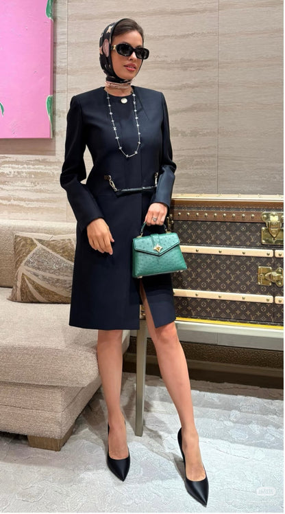 Louis NEW Leather buckle jacket