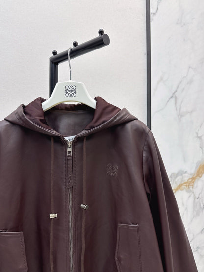 Loe NEW Sheepskin hooded jacket
