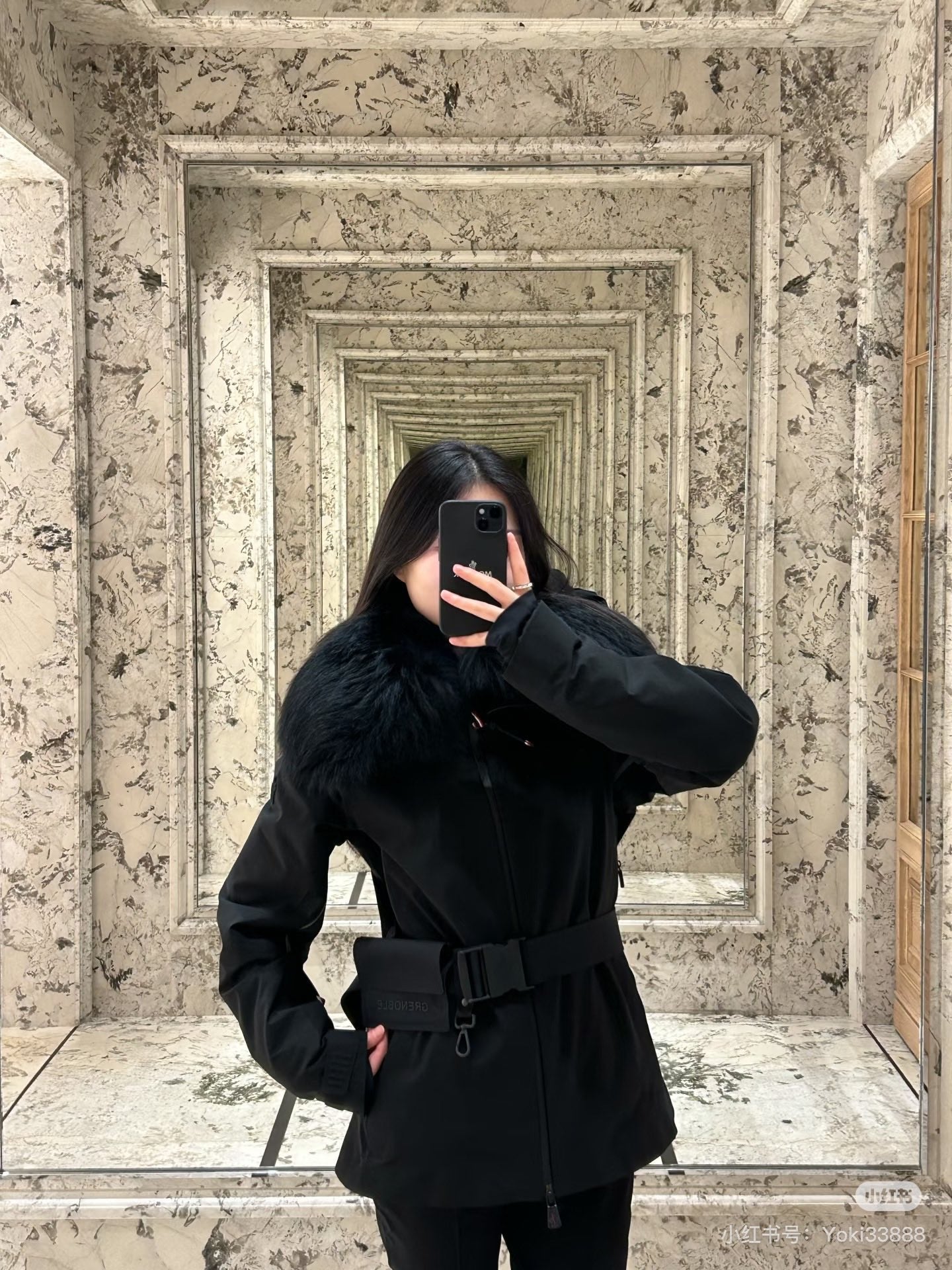 Monc NEW Belted down jacket