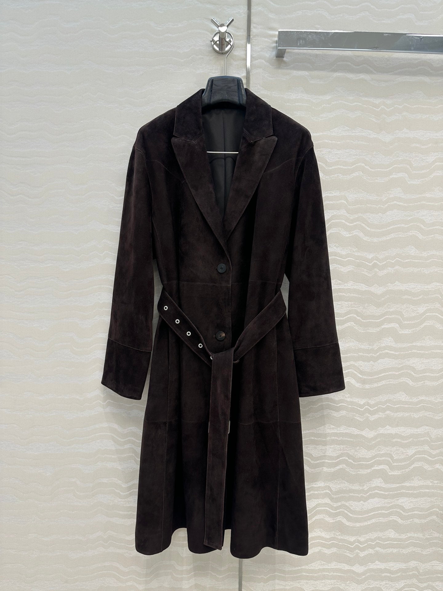 Row NEW leather trench coat
