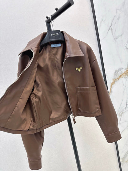 Pra NEW PU leather jacket