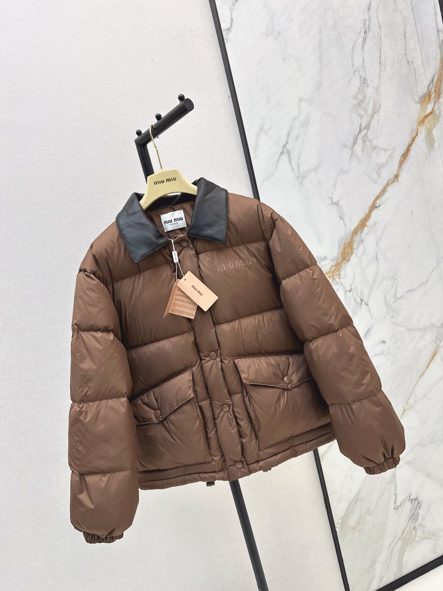 Miu NEW Patchwork Down Jacket