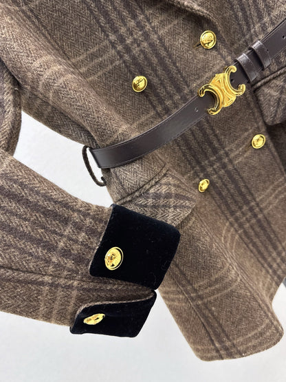 Ce1i NEW Plaid blazer