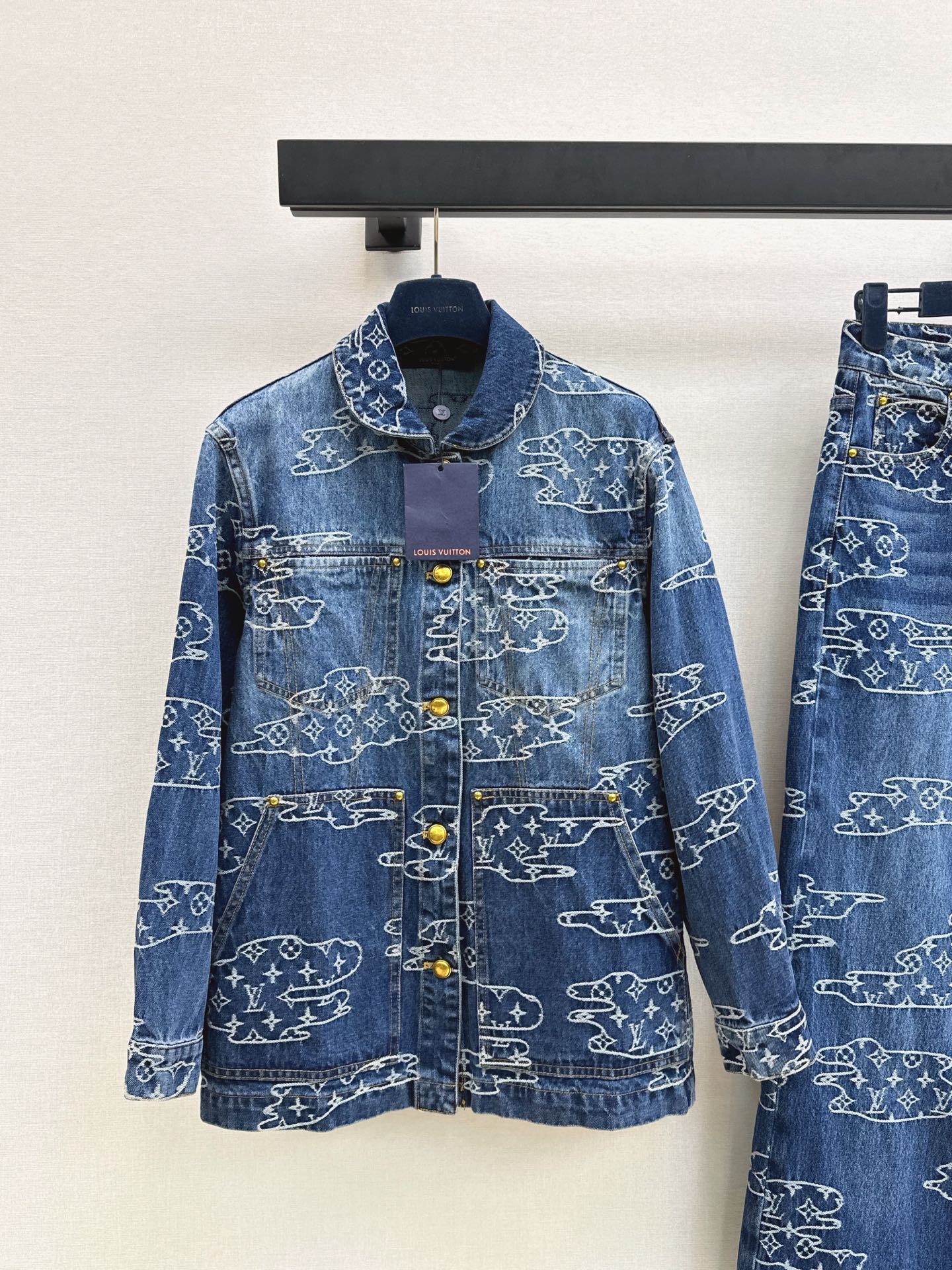 Louis NEW jacquard denim jacket