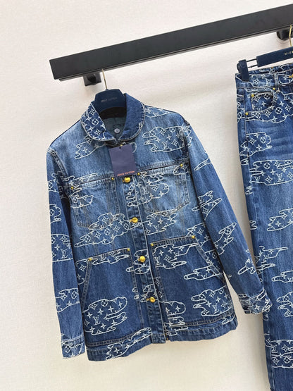Louis NEW jacquard denim jacket