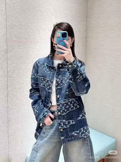 Louis NEW jacquard denim jacket