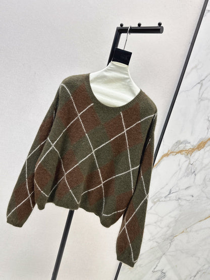 Loro NEW Plaid sweater