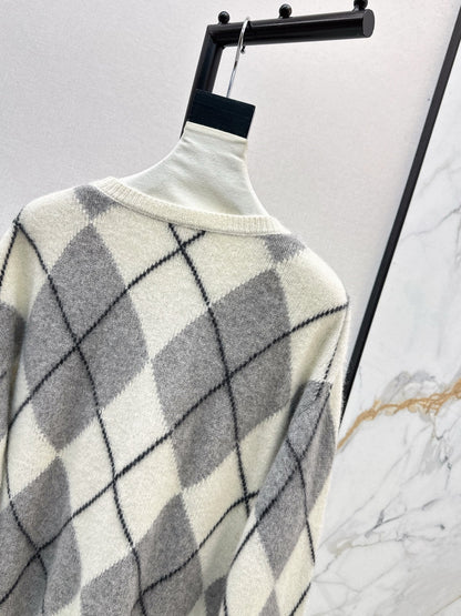 Loro NEW Plaid sweater