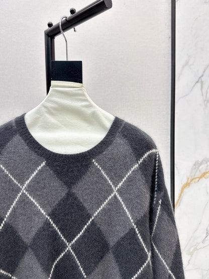 Loro NEW Plaid sweater