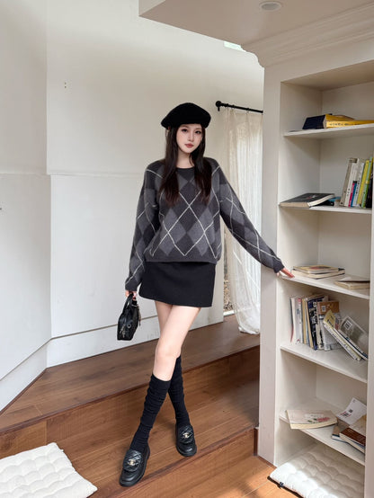 Loro NEW Plaid sweater